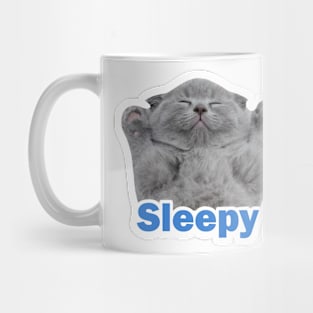 vintage-sleepy cat Mug